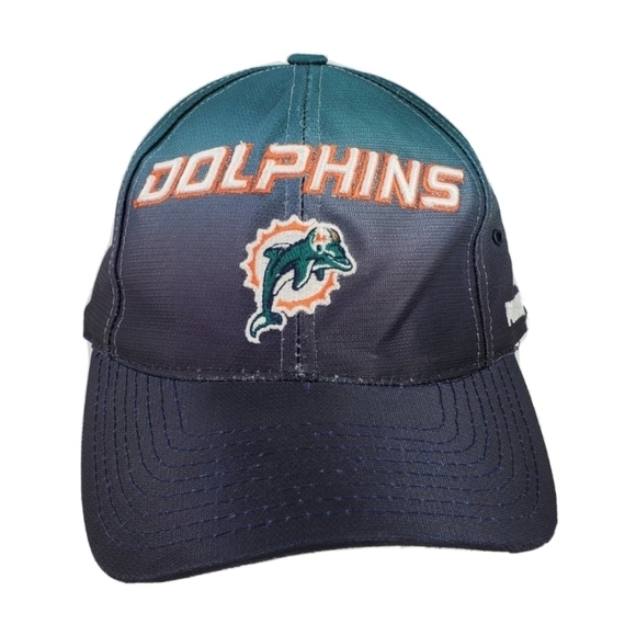 Vtg Puma Miami Dolphins Hat Ball Cap Eclipse NFL Pro Line Draft Adult One Sz 90s - Picture 3 of 12